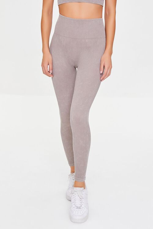 Active Seamless Thick Ribbed Leggings | Forever 21 (US)