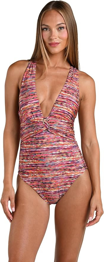 Sunshine 79 Womens One Piece Bathing Suit Deep Plunge Tummy Control Swimsuit | Amazon (US)