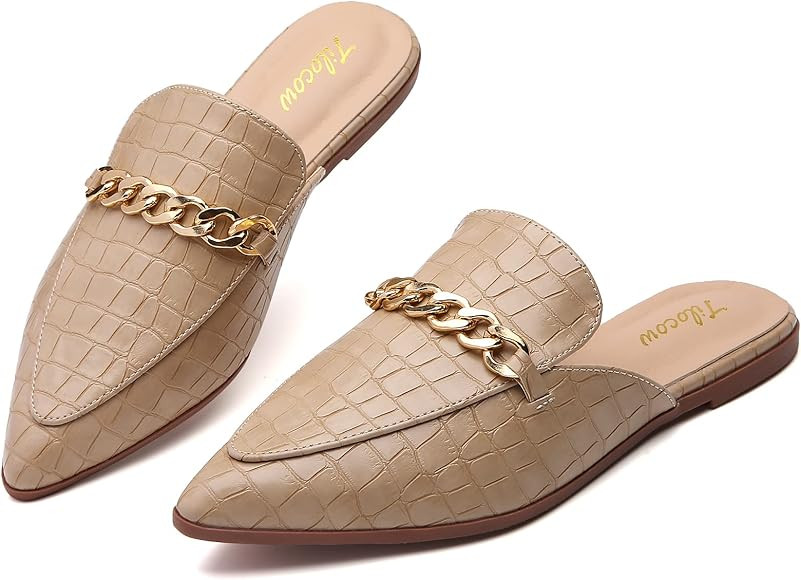 Chain Mule Slip-On Loafers Women | Amazon (US)