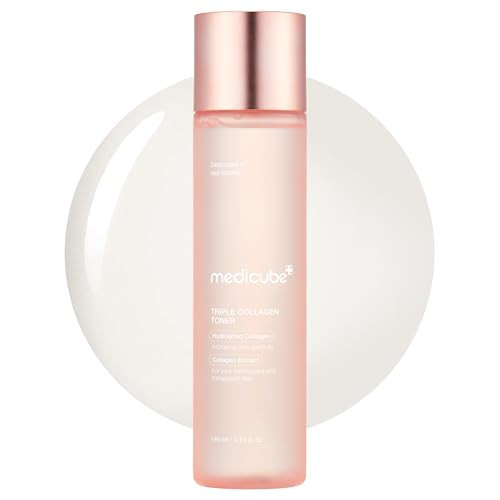Medicube Triple Collagen Toner - Hydrolyzed, Atelo, & Soluble Collagen for Deep Hydration & Plump Skin - Fast-Absorbing Formula for All-Day Suppleness, Korean Skincare (4.73 fl.oz.) | Amazon (US)