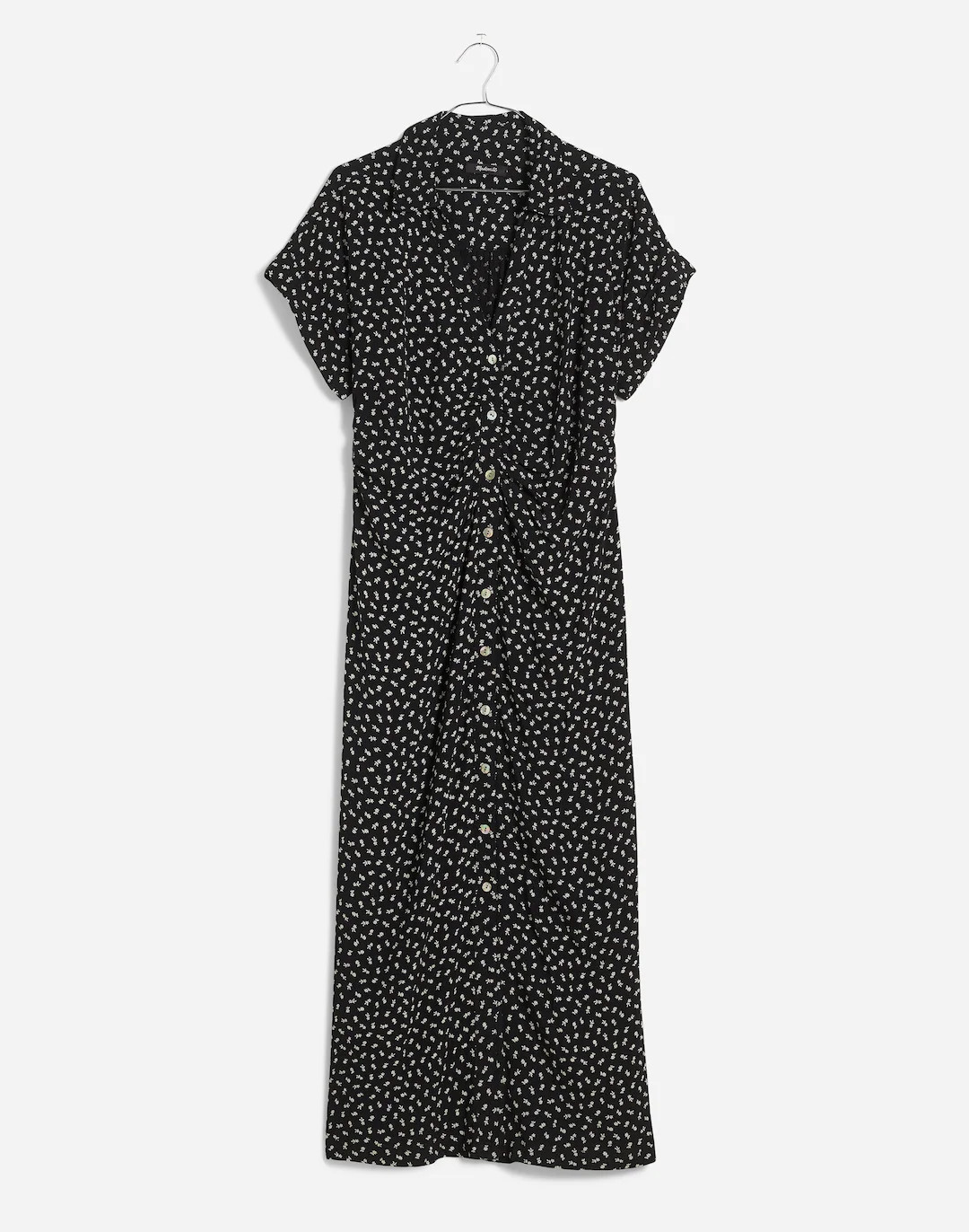 Button-Front Midi Shirtdress in Floral | Madewell