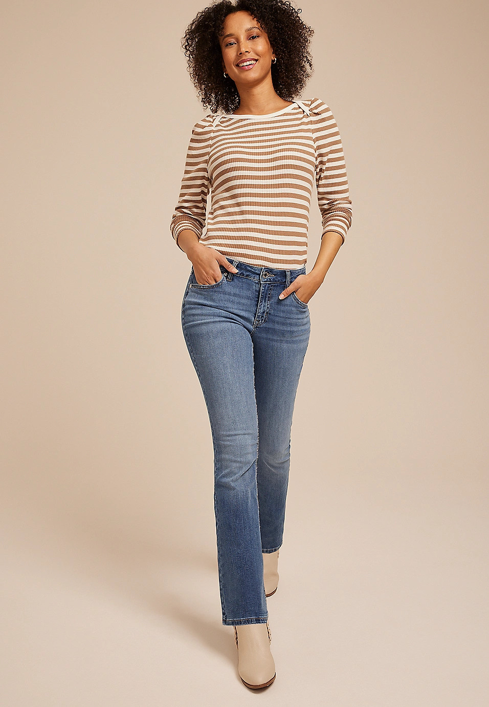 m jeans by maurices™ Classic Flare Mid Rise Jean | Maurices