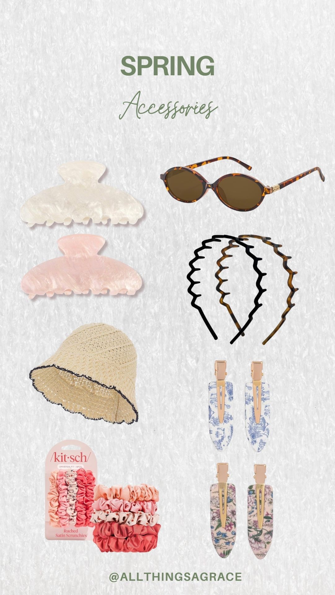 Spring accessories that instantly pull an outfit together 🌿 hair clips, sunnies, scrunchies + the cutest little hat

#LTKSpringSale #LTKSeasonal