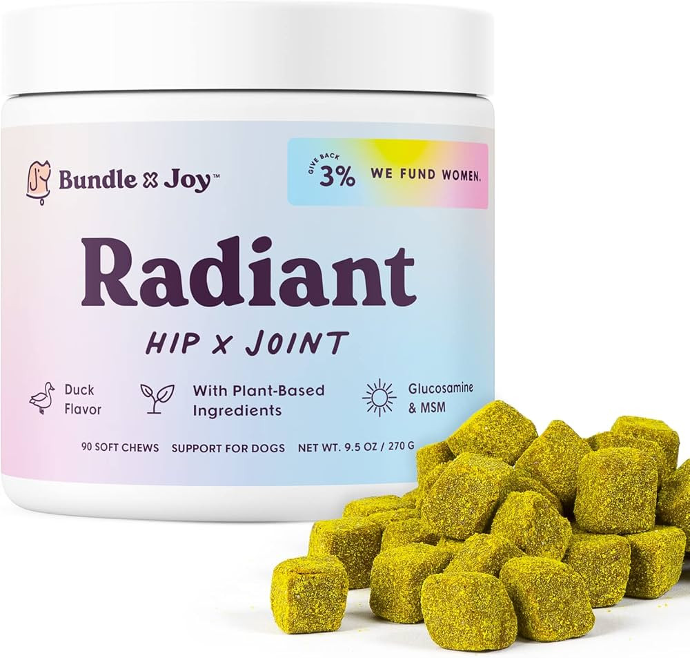 Bundle x Joy Radiant Hip and Joint Health Supplement for Dogs (90 Soft Chews) Glucosamine for Dog... | Amazon (US)