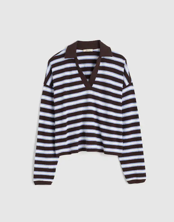 Relaxed Polo Shirt in Stripe | Madewell