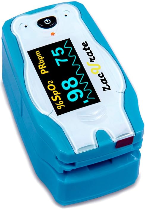 Zacurate Cute Digital Fingertip Pulse Oximeter for Small Finger Clip, SpO2 Blood Oxygen Saturatio... | Amazon (US)