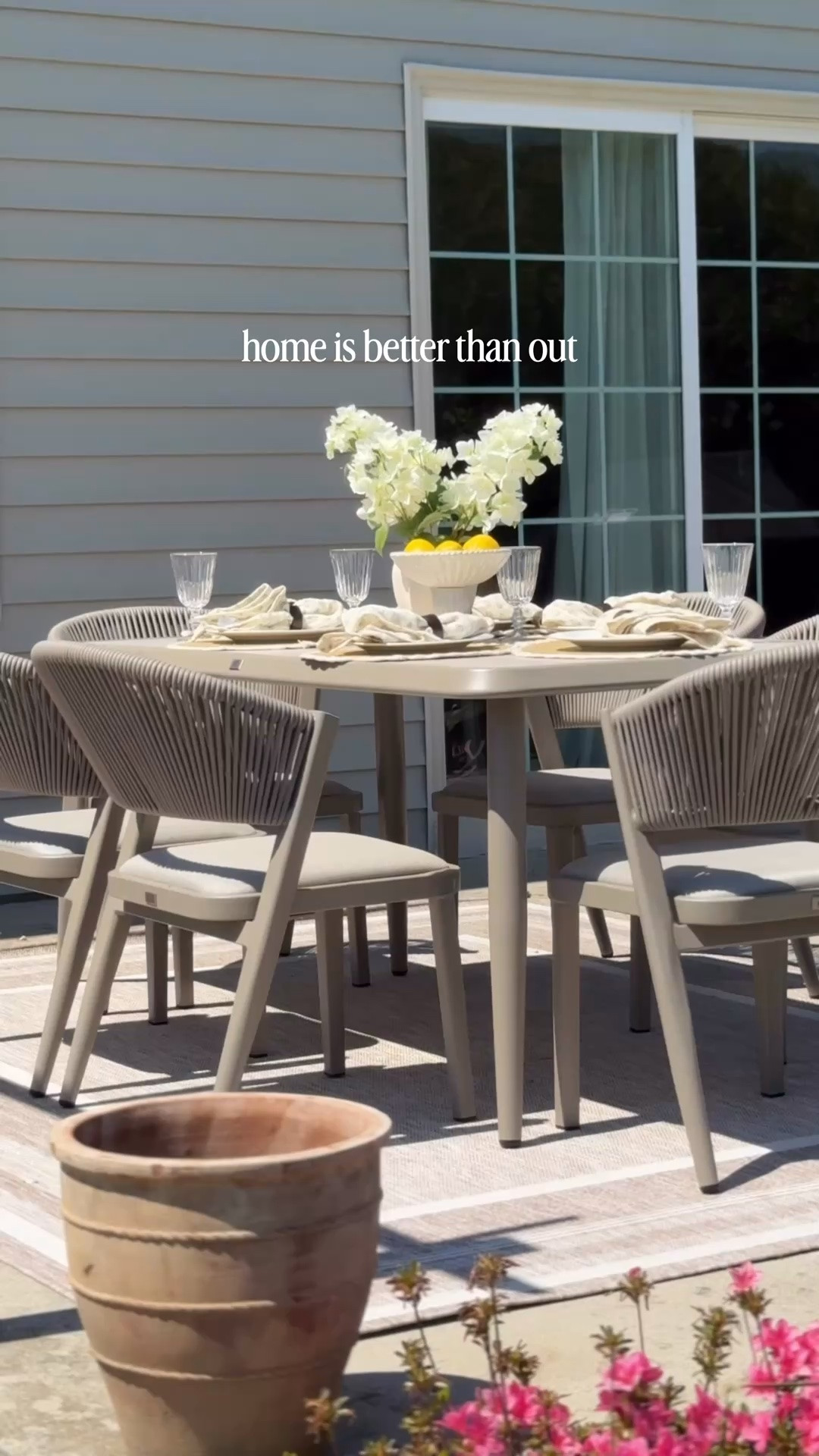 If you want a refresh for your patio on a budget that looks beautiful, this is it! Patio season made simple and beautiful featuring my new dining set by @purpleleafgarden available on Amazon! This set was super easy to assemble and nice quality.
The waterproof cushions means no sitting on soggy wet seats and spills are no worry. Comfort is key and these rope back chairs are lounge approved and perfect for enjoying friends & family all season long.

Click the link below & use my code
CRYSTAL010 for 10% off until July 23!

Follow @crystalhausoftreasures for more timeless Amazon finds

#diningset #outdoorfurniture #patiodecor #purpleleaf #tablescape

#LTKdayinmylife #LTKHome #LTKSeasonal