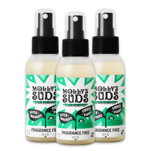 Molly's Suds Stain Remover Spray | Gentle Yet Powerful, Great for Baby & Pet Stains | Clean, Simple Ingredients (Fragrance Free) (3 Fl Oz (Pack of 3)) | Amazon (US)