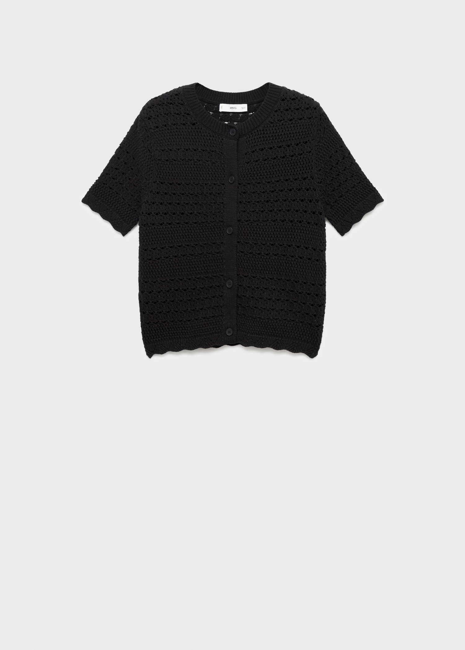 Short-sleeved crochet cardigan - Women | MANGO USA | Mango (US/MX/AU)