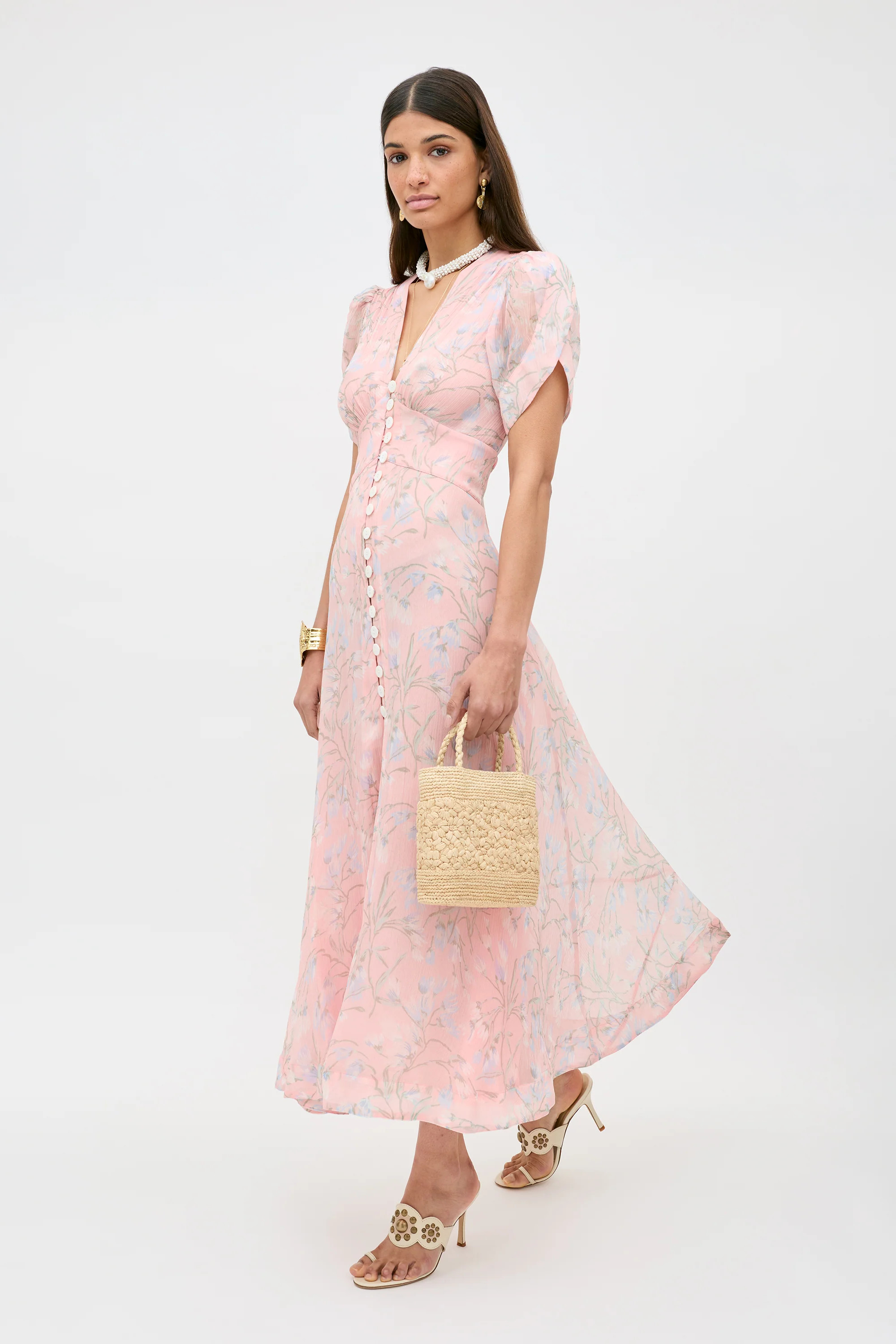 Novara -  Watercolour Floral Pink | Rixo