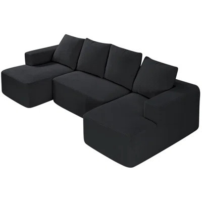 Modular Sectional Sofa, U Shaped Modular Sofa with Chaise, Cloud Sectional Couch with High Rebound Sponge and Density, Upholstered Corduroy Couch with | Wayfair North America