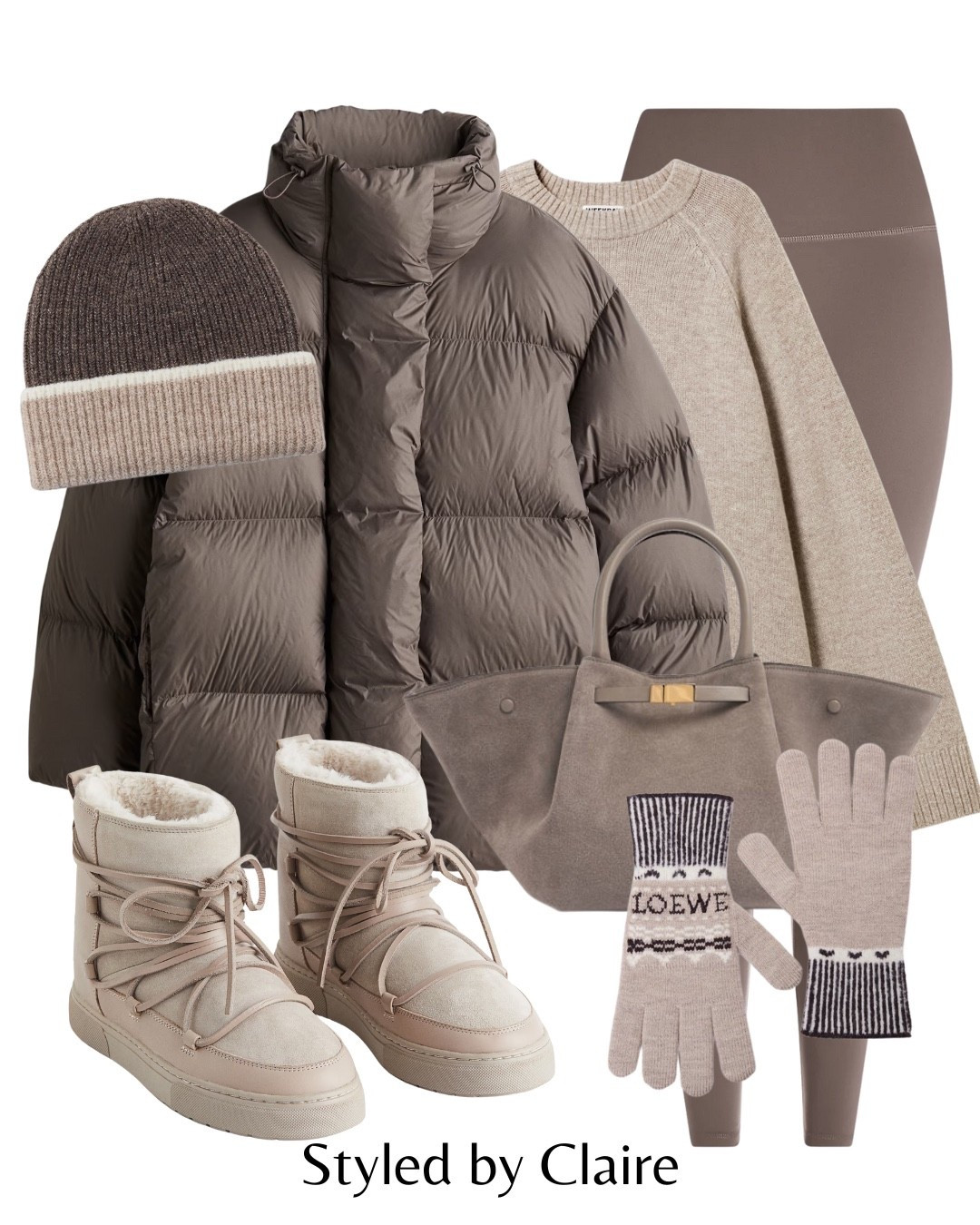 MOON BOOTS🐻
Tags: H&M oversized puffer jacket coat griege taupe knit jumper beige leggings varley warm lined flat cozy teddy boots beanie Zara demellier London suede tote bag Loewe wool gloves fashion winter inspo outfit ideas capsule wardrobe basics 

#LTKstyletip #LTKwinter