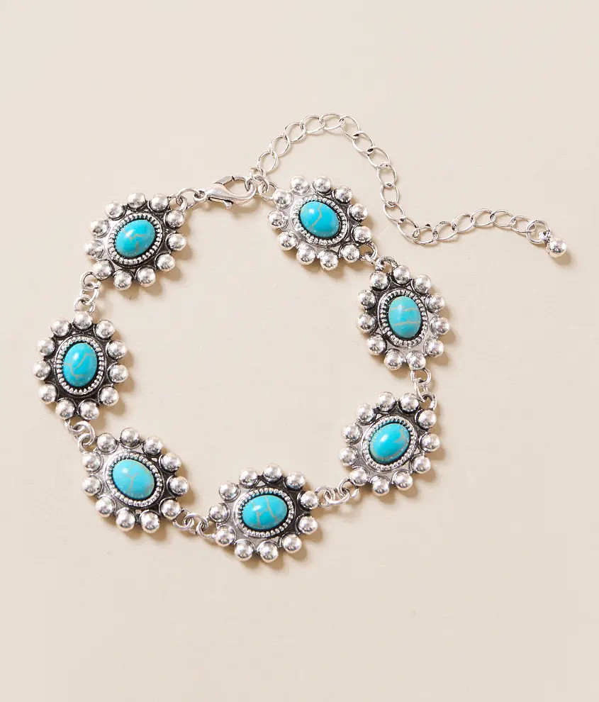 Turquoise Stone Bracelet | Buckle