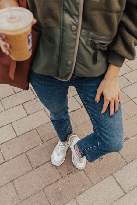 20% off site-wide during the Madewell x LTK in-app sale (just shop from the LTK app to receive the discount), ends 10/29!✨ Wearing small in the sherpa jacket (😍), maternity jeans are SO CUTE, I ordered a size up from my usual MW denim size. Trainers fit TTS. 👟 

#LTKshoecrush #LTKfindsunder100 #LTKxMadewell