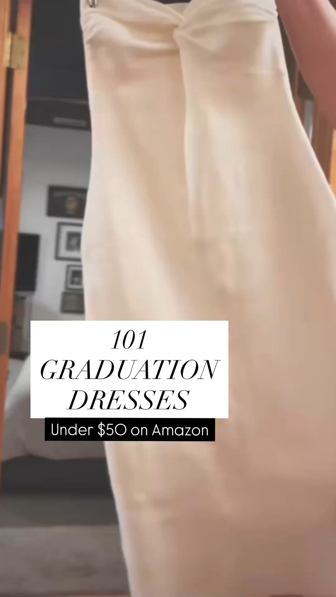 There’s still plenty of time to snag a graduation dress! Check out this collection of 101 white grad dresses on Amazon, all under $50! #gradstyle #graddress #classof2026 #graduation (ad)