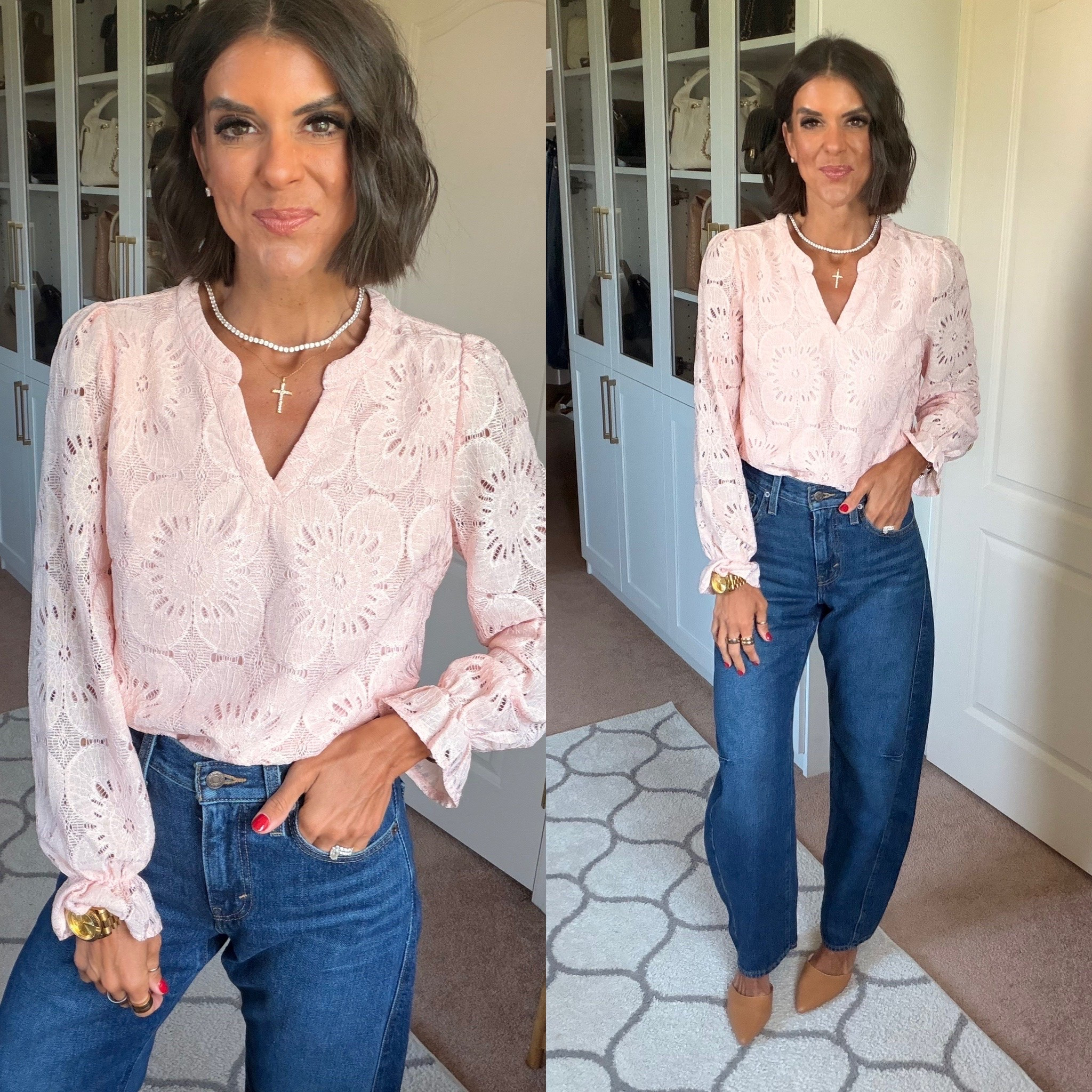 Size small in blouse size 24 in jeans

#LTKdayinmylife #LTKgrwm #LTKmomlife