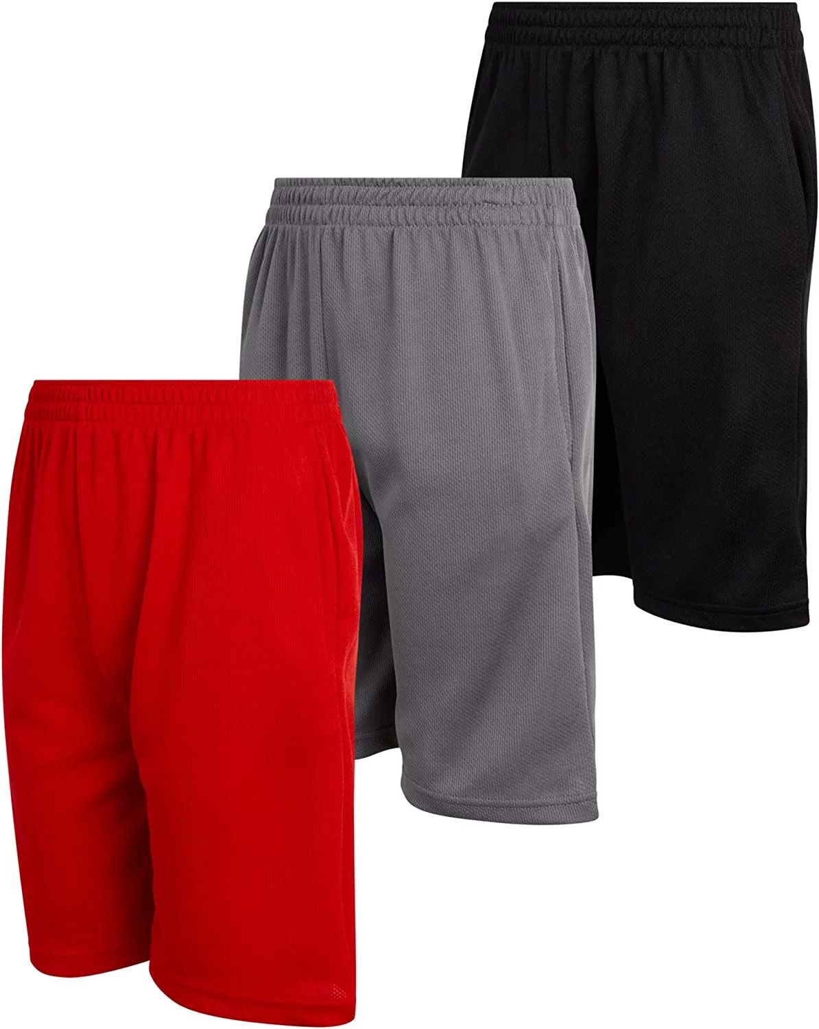 Mad Game Boys Active Shorts - 3 Pack Lightweight Performance Mesh Basketball Shorts (8-18) | Walmart (US)
