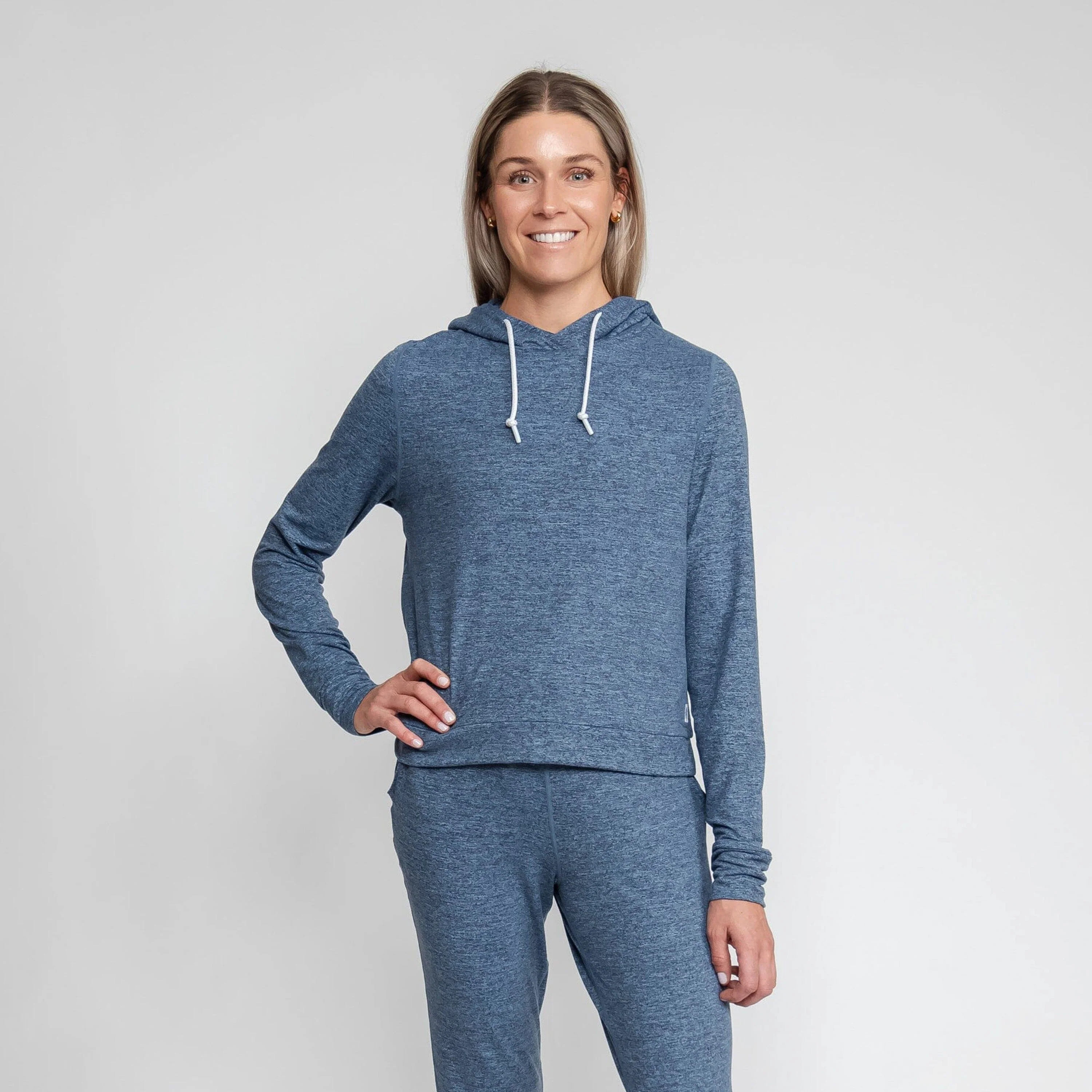 Tempo Performance Hoodie - Zone Blue | RHOBACK