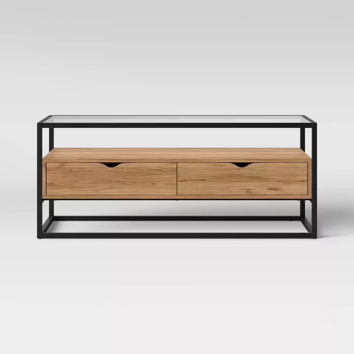 Mixed material online tv stand target