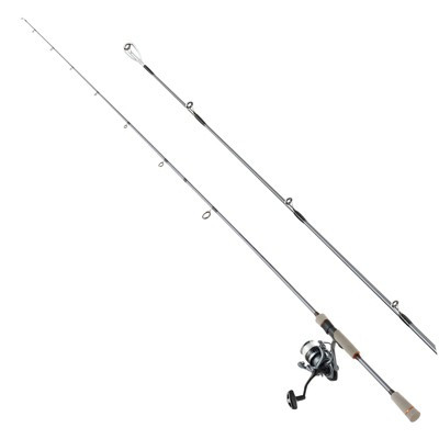 VEVOR Rod and Fishing Reel Combo, IM6 Fiberglass & Carbon Fiber Spinning Rod and Reel Combo, Bass Fishing Pole with 6.5 ft Two-Piece Rods, Black | Target