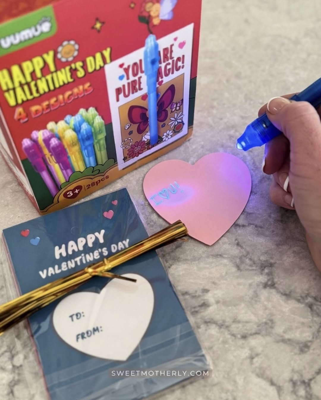 How cool are these invisible ink valentines for kids?

heart jewelry sets
cute plush animals
valentine slime kits
personalized name bracelets
pink mini backpacks
chocolate gift boxes
valentine craft kits
hair bows and clips
scented lip gloss sets
stuffed animal roses

#LTKValentine #LTKSaleAlert #LTKKids