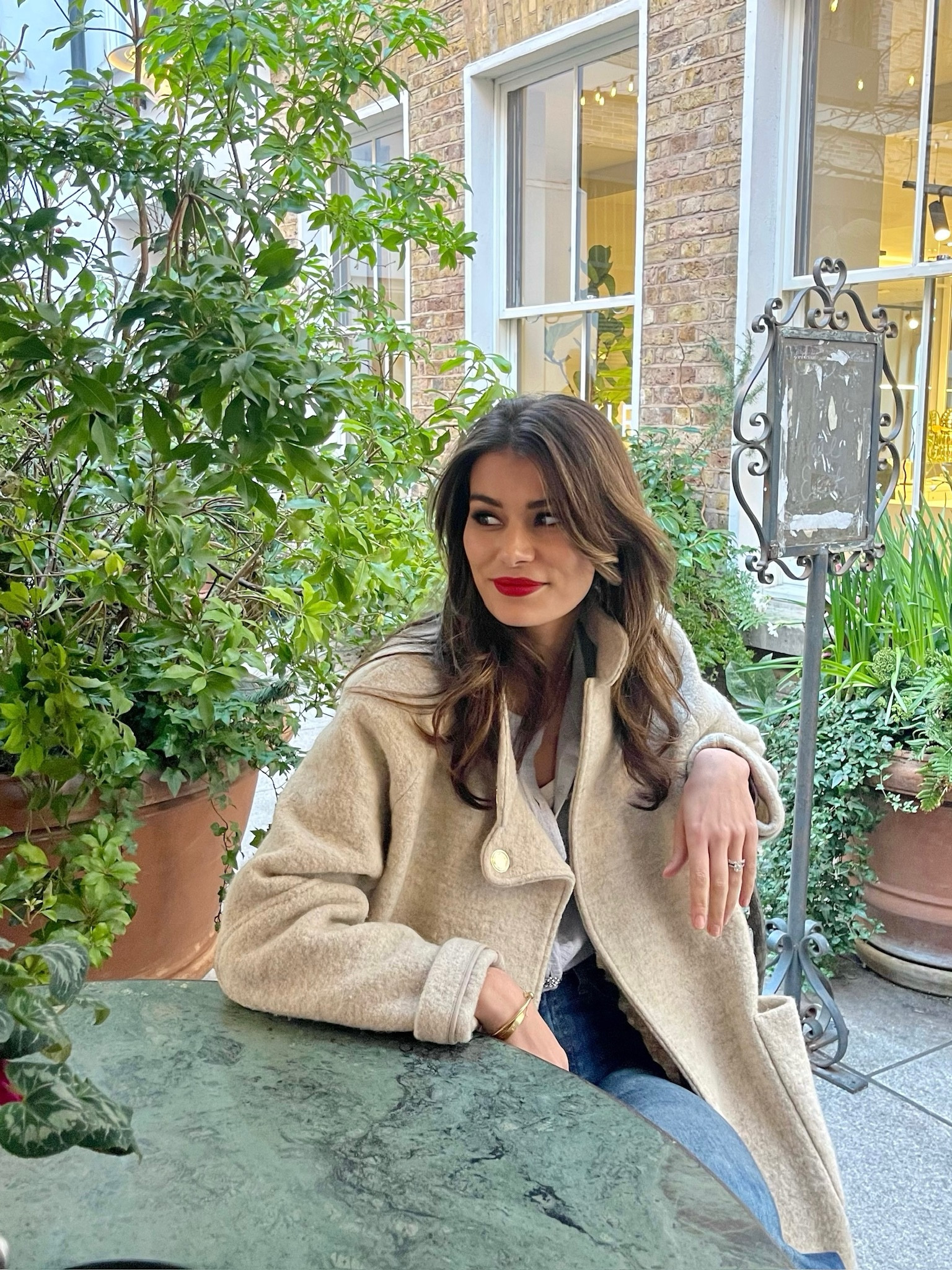 Grey coat
Ba&sh coat
Long coat
Spring coat
Red lipstick 
Coffee time
Coffee run

#LTKSeasonal #LTKeurope #LTKstyletip