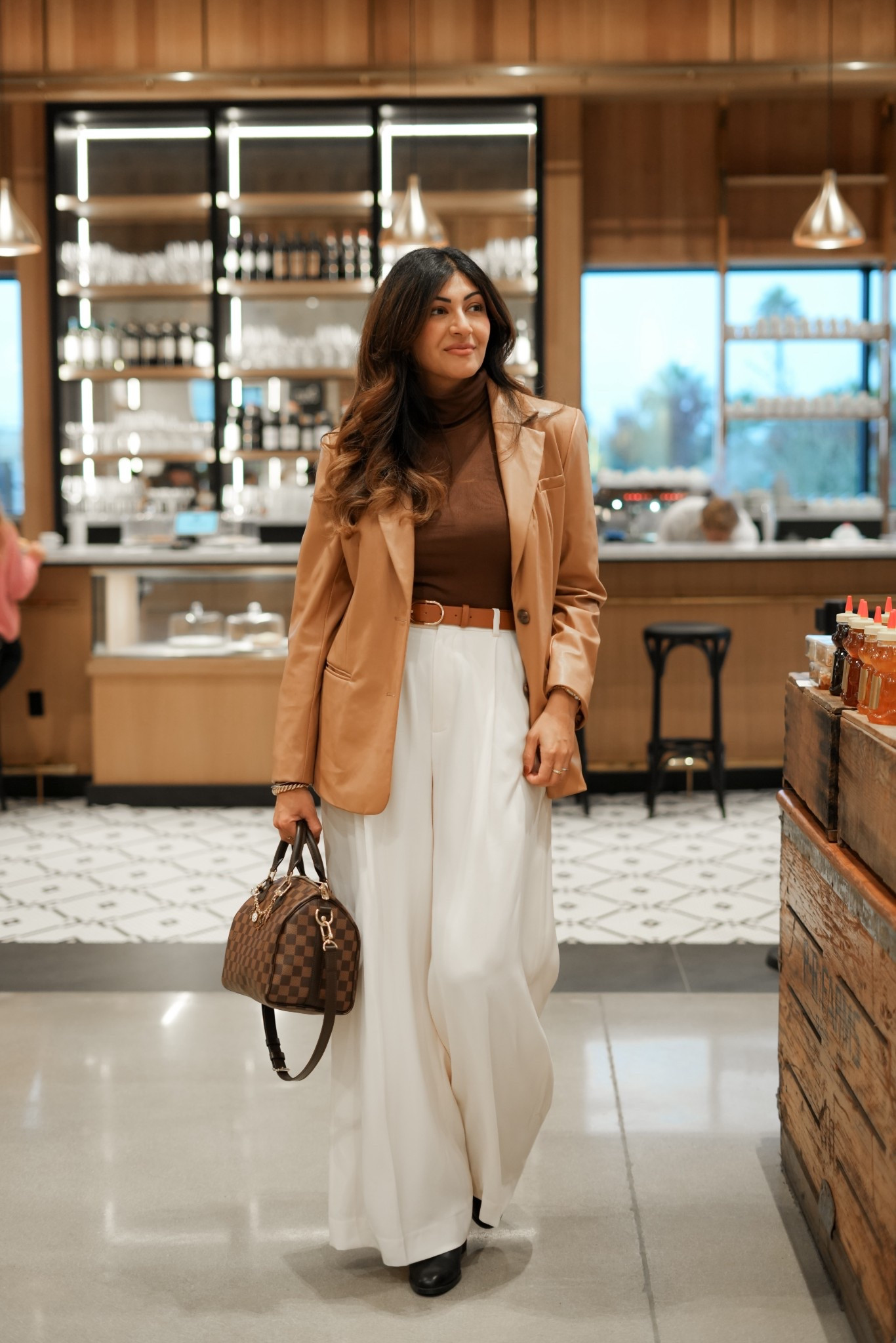 A chic workwear outfit that will instantly make you stand out at the office 🤎✨
These Ralph Lauren trousers  paired with a sleek turtleneck and leather blazer create that elevated, confident look that goes from boardroom to happy hour without missing a beat.
If you’re a corporate girly or office professional looking for polished fall and winter outfits, this combo is a must-save. Tap to shop the full look while it’s still on sale!

chic workwear outfit, Ralph Lauren pants on sale, leather blazer outfit, office to happy hour outfit, corporate style for women, work outfits, winter office outfits,, elevated workwear, women’s business casual ideas

#ChicWorkwear #RalphLaurenStyle #OfficeOutfitInspo #workoutfit #workwear

#LTKootd #LTKMidsize #LTKWorkwear