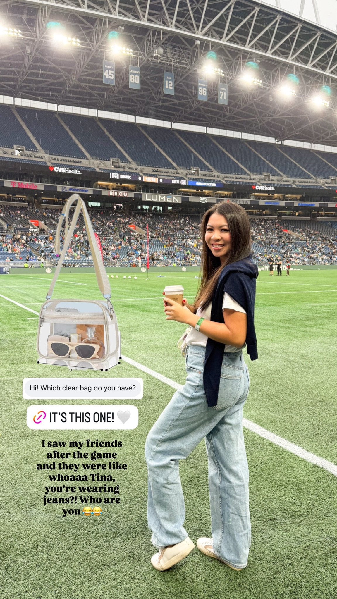 Clear Bag with Wide Adjustable Strap and Front Pocket!

#LTKbag #LTKsummer #LTKstyletip