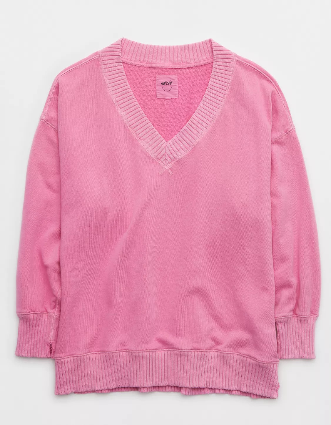 Aerie Down-To-Earth V-Neck Sweatshirt | American Eagle Outfitters (US & CA)