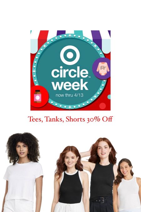 Target Circle Week 🎯: Tees, Tanks & Shorts 30% Off
… this tee (currently $7!) comes in a ton of colors and has been in my regular rotation for the last few months. Tons of colors!
… this tank is a fave for the fit, currently $5.60 (!) and comes in a ton of colors (I recently added the black with contrast white trim to my solids collection)

#LTKxTarget #LTKfindsunder50