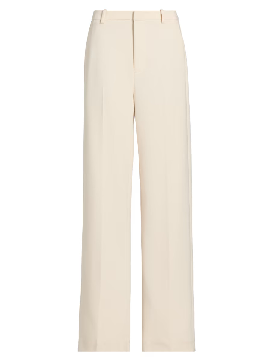 Women's Elsa High-Rise Straight-Leg Trousers - Ecru - Size 16 | Saks Fifth Avenue