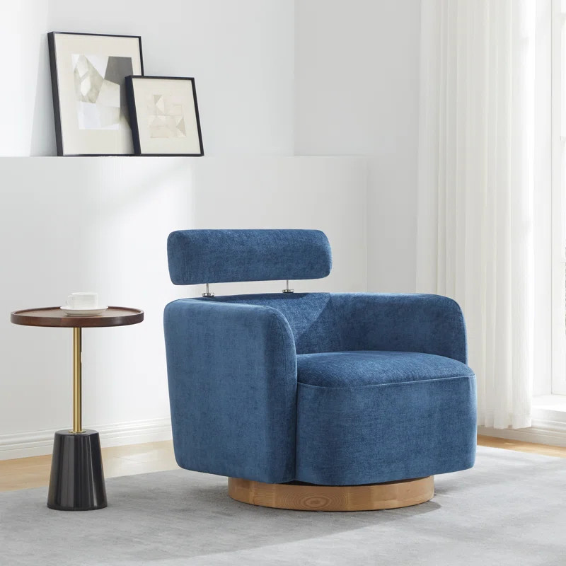 Becerril Upholstered Swivel Barrel Chair | Wayfair North America
