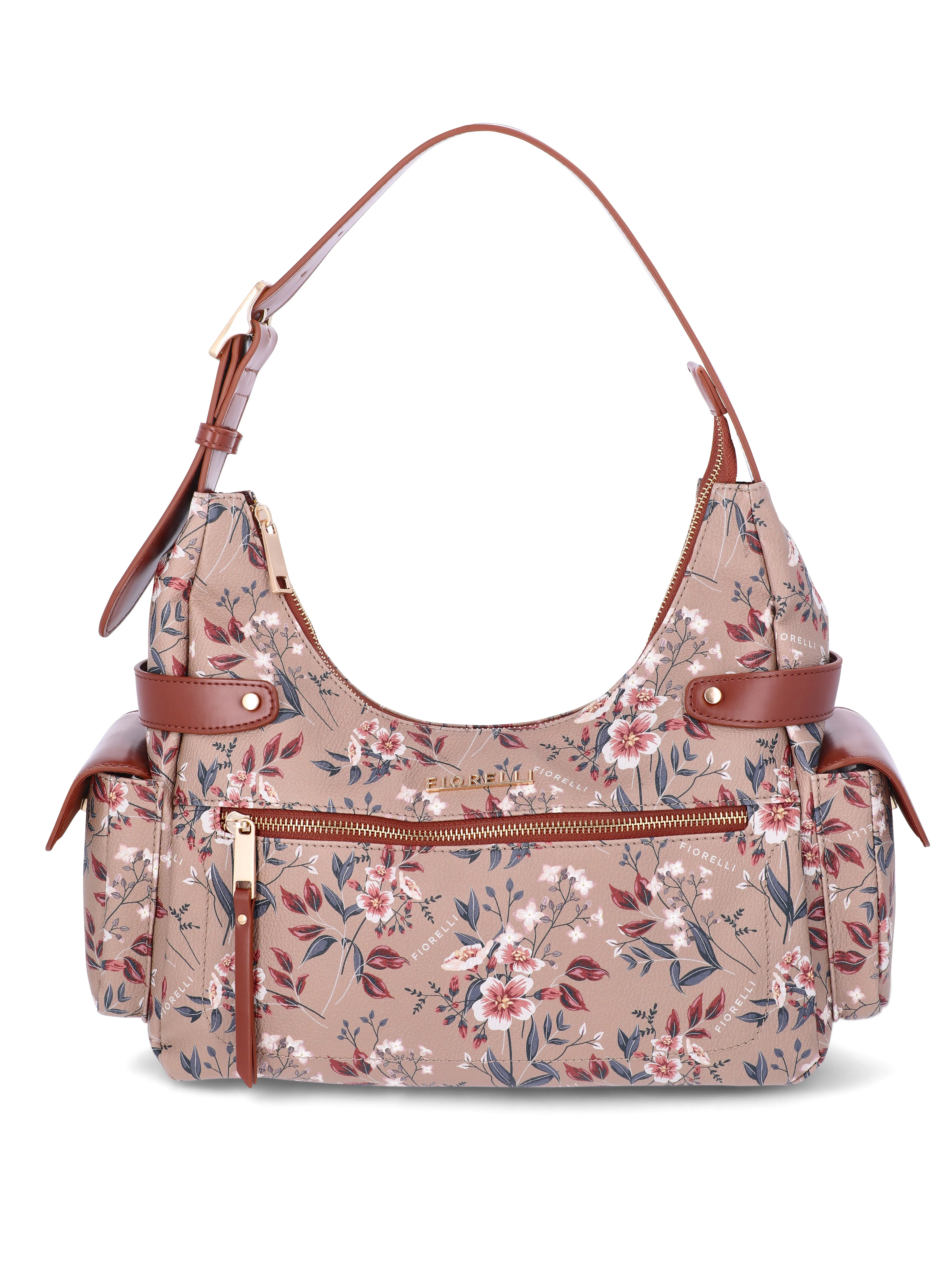 Fiorelli Women's Izzie Shoulder Bag, Brown Floral | Walmart (US)