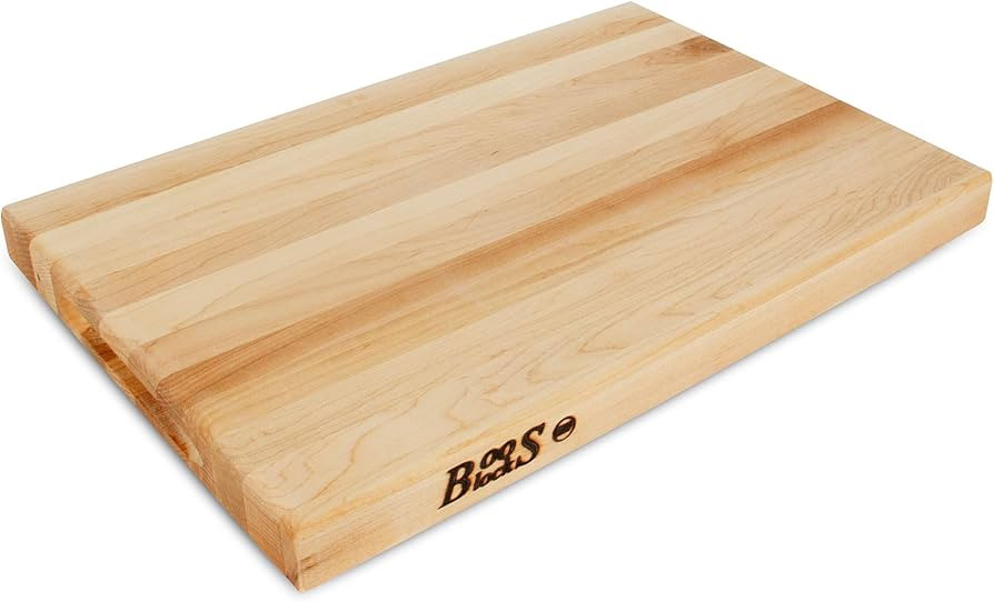 John Boos Block Large Reversible Wood Cutting Board, R-Board, 18"x12"x1.5", Maple | Amazon (US)