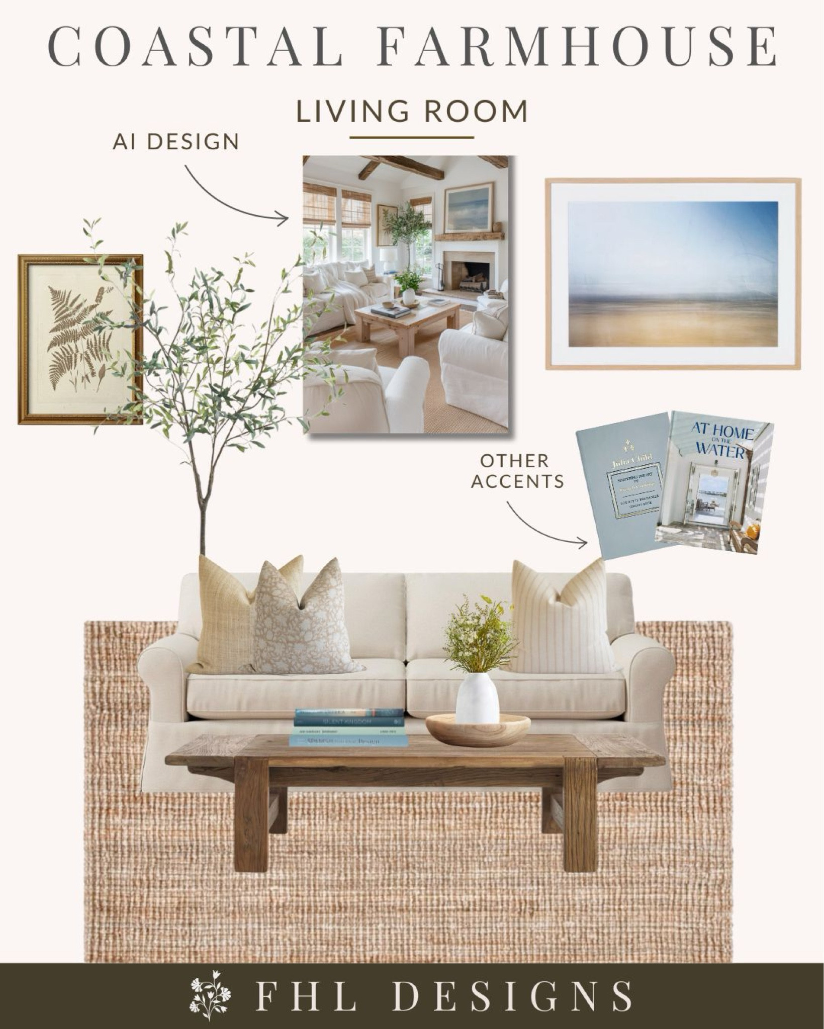 Shop our coastal farmhouse living room design mood board 🤍

Coastal cottage | Interior Design | Slipcover Couch | Jute Rug | Coastal Design Style

#LTKHome