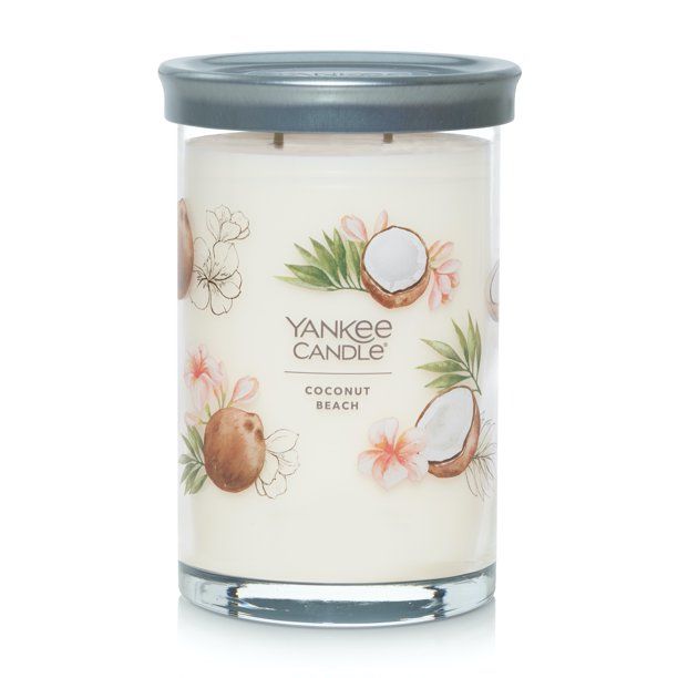 Yankee Candle Coconut Beach Signature Large Tumbler Candle, White, 1-Pieces - Walmart.com | Walmart (US)