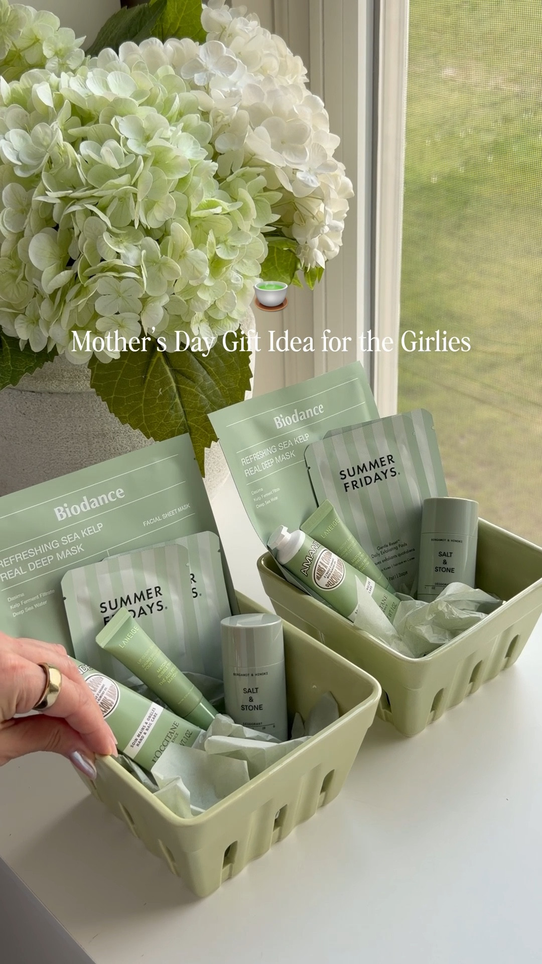 Mother’s Day gift basket idea she’ll love 💚 The prettiest self care gift box with skincare, lip care, hand cream + everyday beauty favorites. Perfect Mother’s Day gift idea for mom, mother in law, grandma, sister or best friend. Affordable luxe gifts for women that feel thoughtful and elevated. #MothersDayGiftIdeas #GiftIdeasForMom #SelfCareGifts #LTKGiftGuide

#LTKMothersDay #LTKBeauty #LTKselfcare