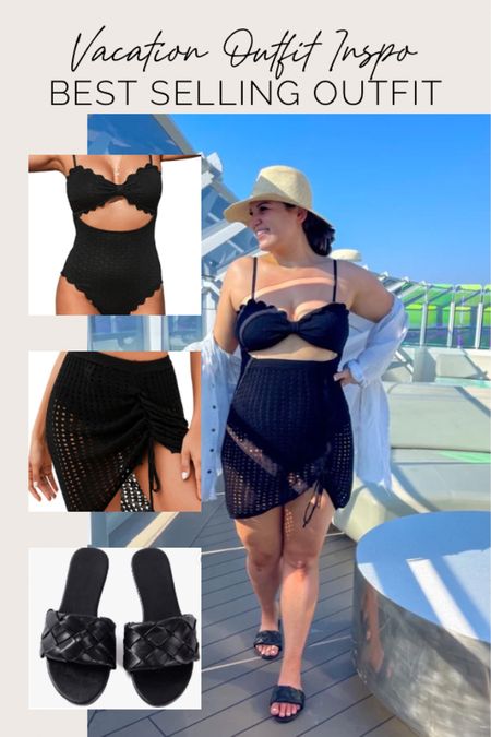 Vacation Outfit
Swimsuit - size XXL (I sized up one for length)
Skirt - size XL
Shirt - size M (runs large)
Shoes - size 10
Hat is from Abercrombie last year *

#swimsuit #vacationoutfit #vacationoutfits #resortwear #swimsuits 

#LTKSeasonal #LTKmidsize #LTKswim