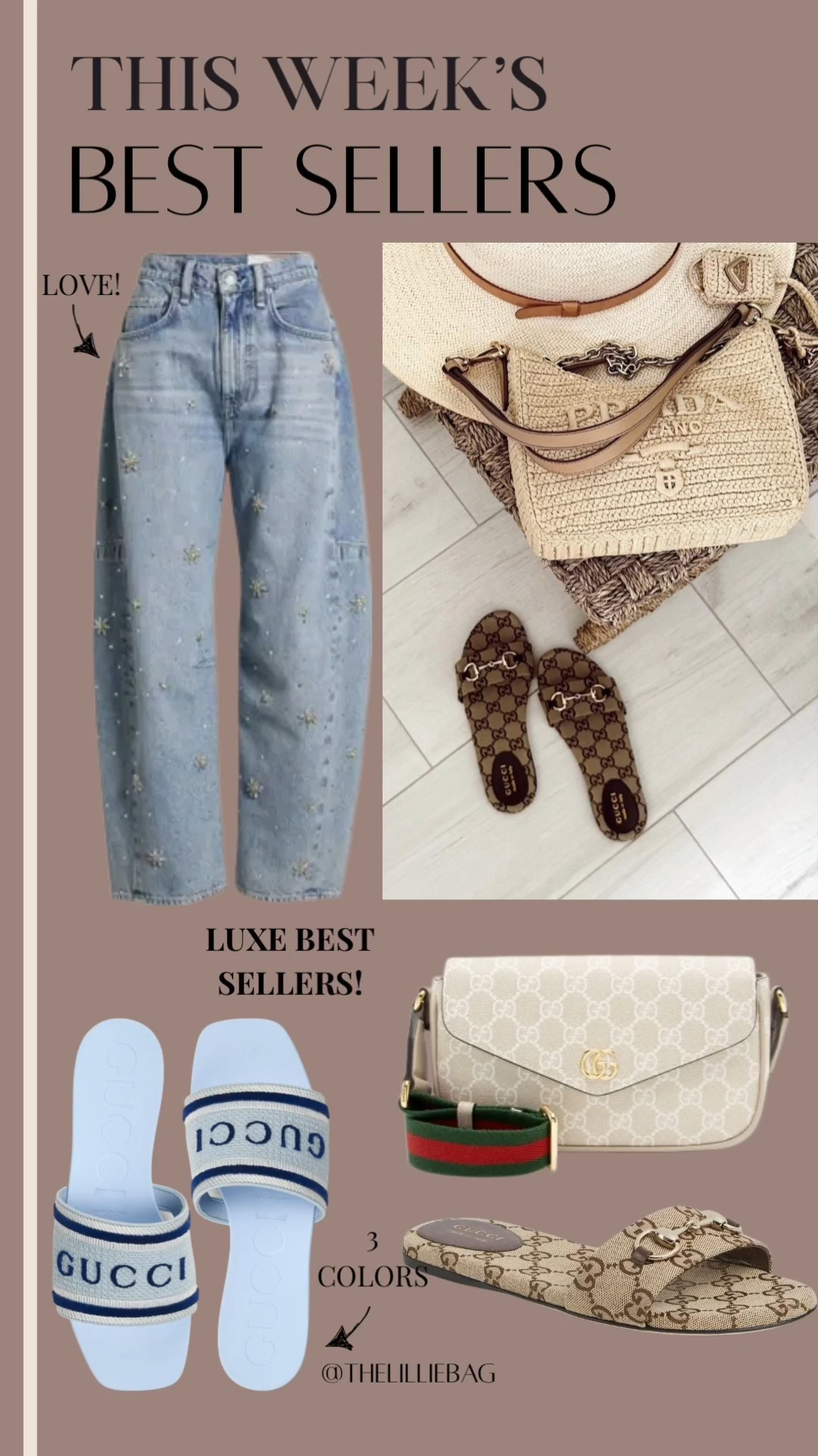 This weeks luxe best sellers! Vacation essentials! 

Sandals. Vacation outfit. Luxury. Luxe . Jeans. Denim. 

#LTKootd #LTKSeasonal #LTKOver40