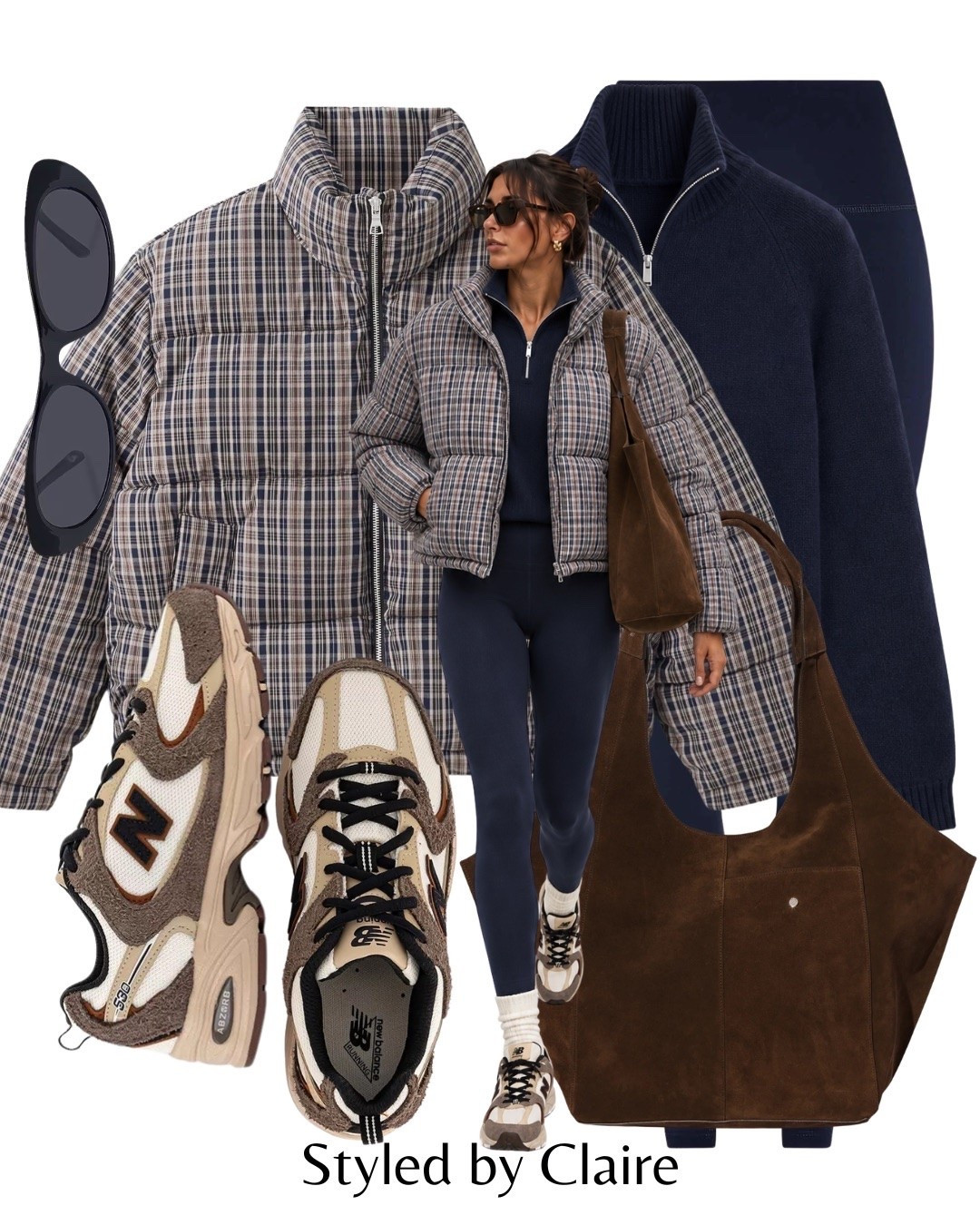 CHECKED PUFFER🐻
Tags: mango jacket Zara navy quarter zip jumper leggings suede tote bag new balance 530 mushroom brown fashion city break capsule wardrobe basics autumn transition

#LTKautumn #LTKshoes #LTKstyletip