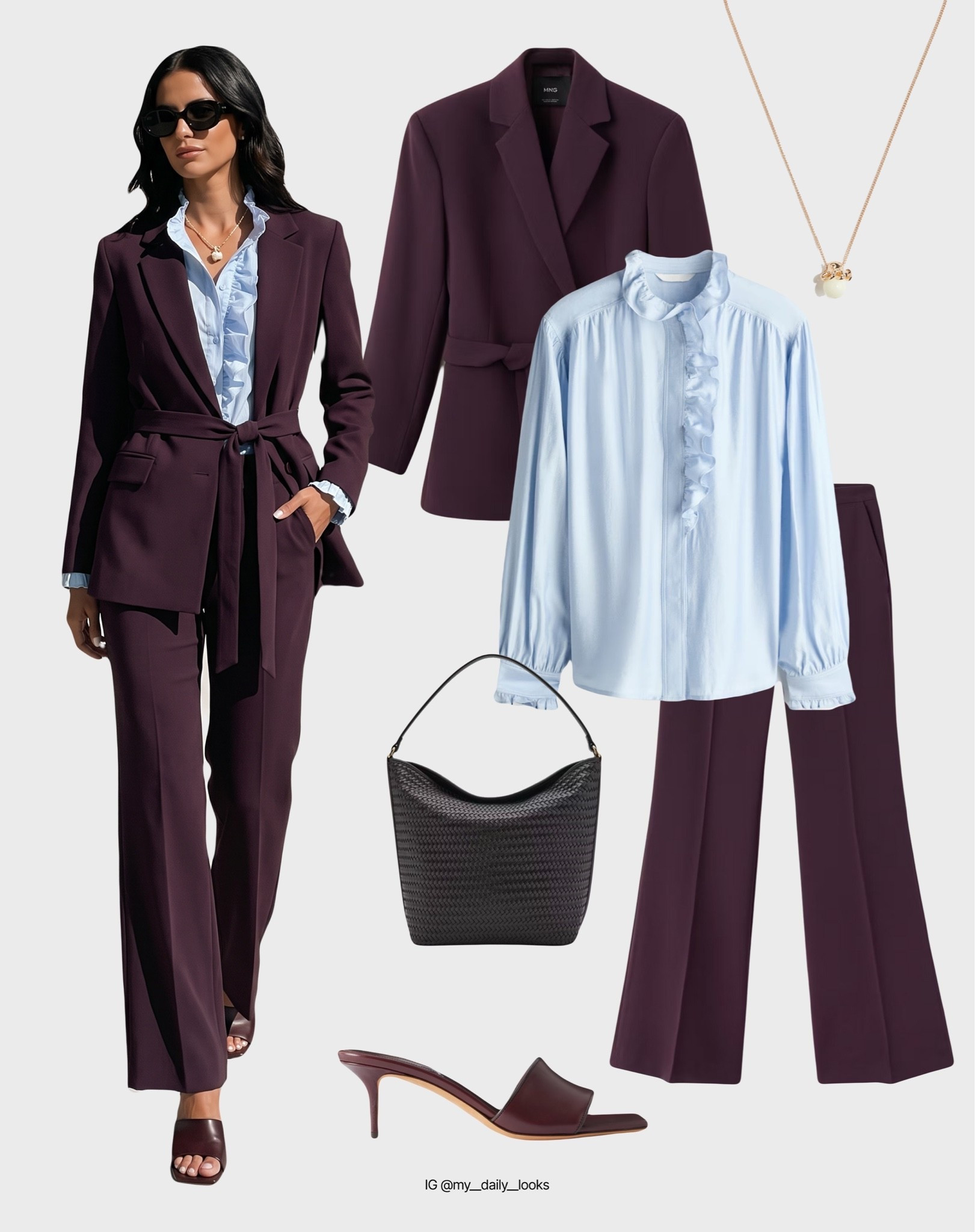 Summer blouse outfit 🖤

Tags: summer outfits, summer blouses, embroidery, satin blouse, crochet blouse, white blouse, office look, capsule wardrobe, high street.