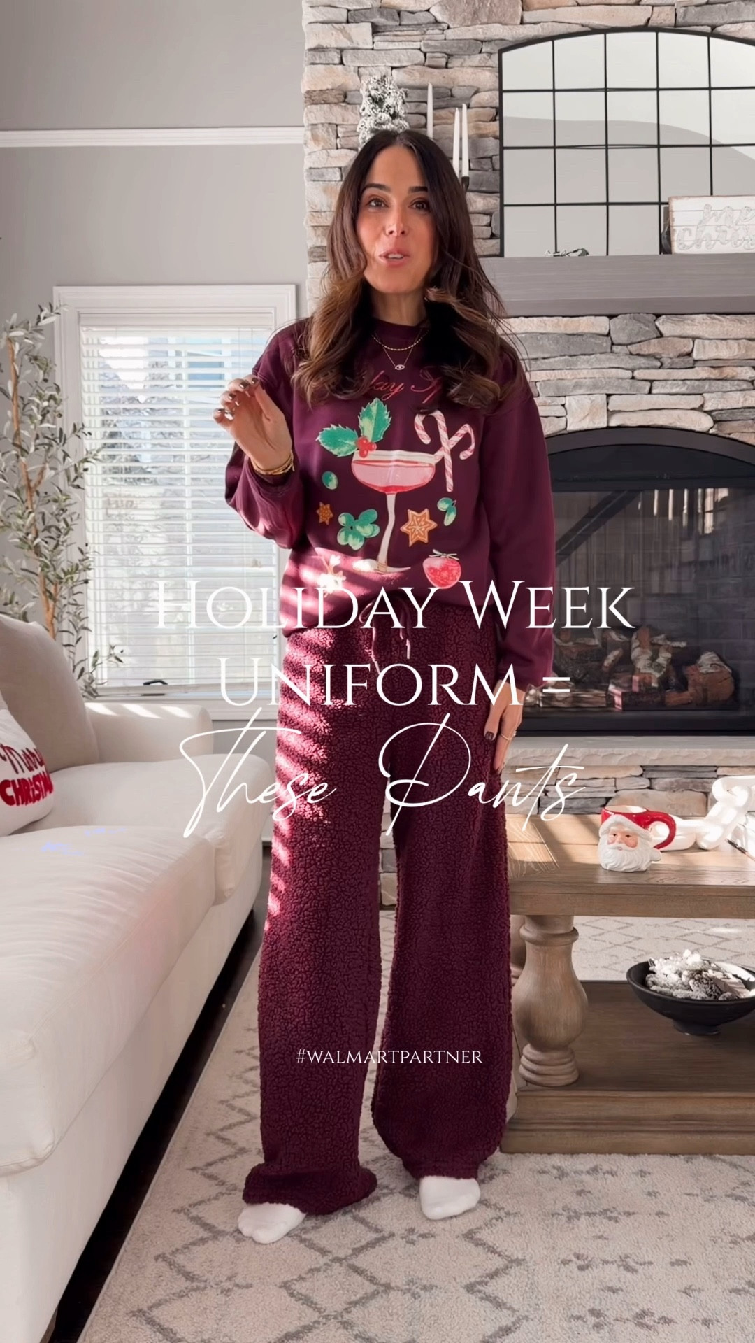 💬 “COZY” and I’ll send you the link!
Holiday week uniform = these pants 🎄🤍
— and they’re only $15 from @walmart 🙌🏻

They’re warm, fuzzy, ridiculously comfy and perfect for everything from lounging, wrapping gifts, hosting, or just staying cozy all week long. I’m wearing the burgundy, but they also come in cream 🤍 #walmartpartner #walmart
🔗 @shop.LTK #liketkit 

#LTKHoliday #LTKGiftGuide #LTKmomlife