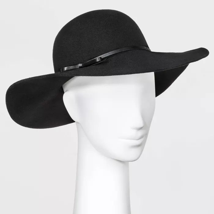Women's Floppy Hat - A New Day™ Black One Size | Target