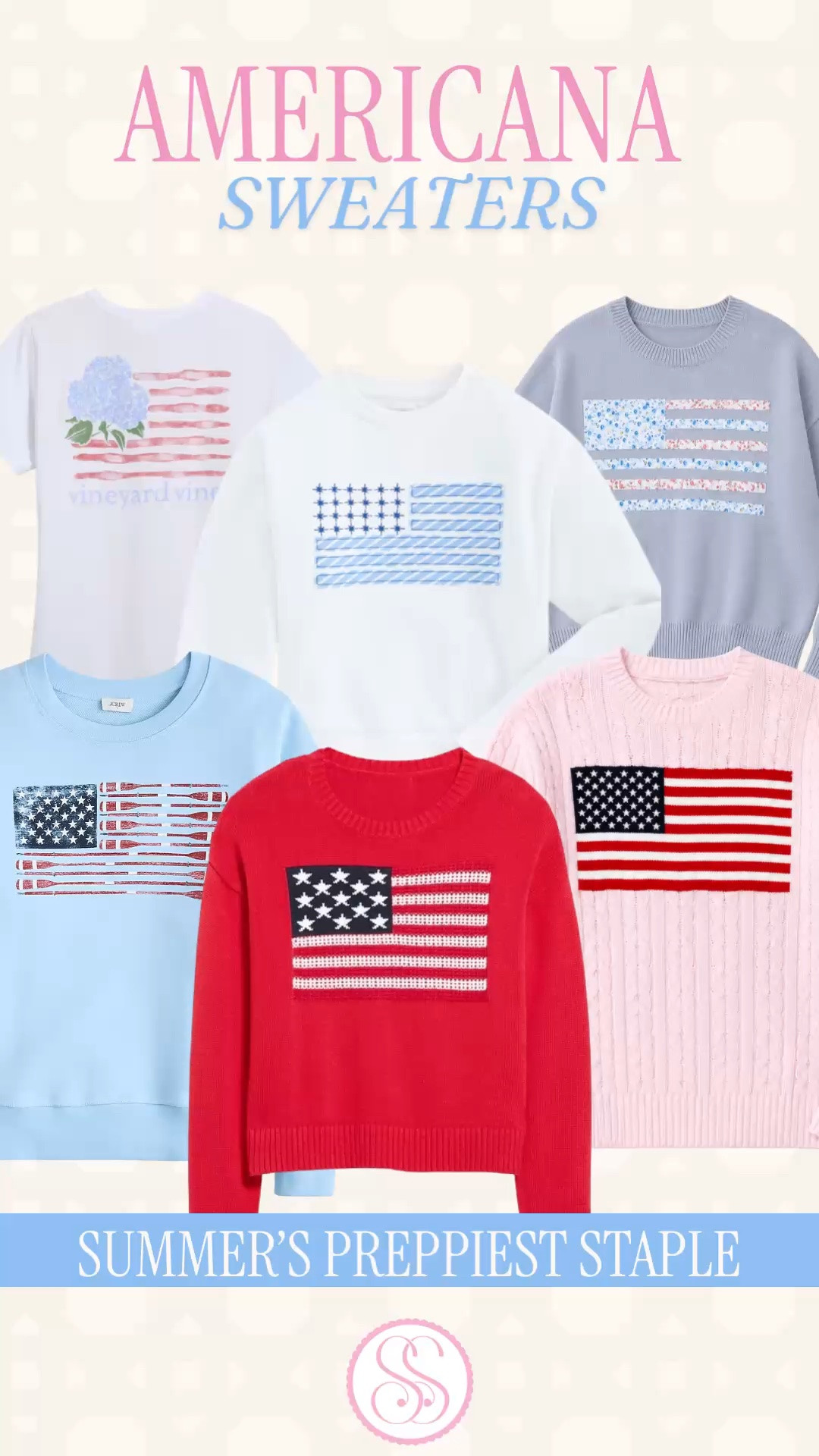 flag sweater women, American flag sweater, Ralph Lauren flag sweater, Americana sweater, Fourth of July outfit

Americana sweaters are already becoming the summer piece to find early, and this edit is full of the good ones.

If you love the classic Ralph Lauren flag sweater look, coastal preppy style, New England summer outfits, lake weekend layers, and easy Fourth of July outfit pieces, these are the kinds of sweaters that make the whole outfit feel instantly more intentional.

Think American flag sweaters, flag crewneck sweatshirts, patriotic sweaters, navy flag sweaters, red white and blue sweaters, Vineyard Vines style, Ralph Lauren inspired flag sweaters, and lightweight summer layers you can wear with white denim, cutoff shorts, linen pants, jeans, tennis skirts, or tossed over your shoulders with a button down.

These work for Memorial Day outfits, Fourth of July outfits, Labor Day weekend, beach trips, lake house weekends, Nantucket style, Cape Cod outfits, summer travel, cool nights, backyard parties, and every casual summer plan where you want classic Americana without looking like you tried too hard.

The sweet spot is that they feel nostalgic, preppy, and polished but still easy. A good flag sweater is one of those pieces you pull out every summer because it always works.

If you’re searching for flag sweater women, American flag sweater, Ralph Lauren flag sweater, Ralph Lauren inspired sweater, Americana sweater women, patriotic sweater, Fourth of July sweater, Memorial Day outfit, red white blue outfit, preppy sweater women, coastal sweater, New England summer style, lake weekend outfit, Nantucket style, Vineyard Vines style, classic American style, or designer look for less, this edit is the one to shop first.

#LTKFindsUnder100 #FlagSweater #FourthOfJulyOutfit #AmericanaStyle #PreppyStyle #RalphLaurenStyle #SummerOutfit

#LTKSeasonal #LTKSaleAlert #LTKootd