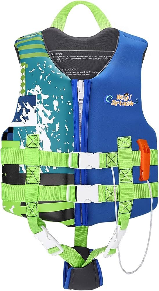 Heysplash Life Jacket Swim Vest for Kids 30-80lbs Floats Buoyancy Swimwear for Toddler with Adjus... | Amazon (US)