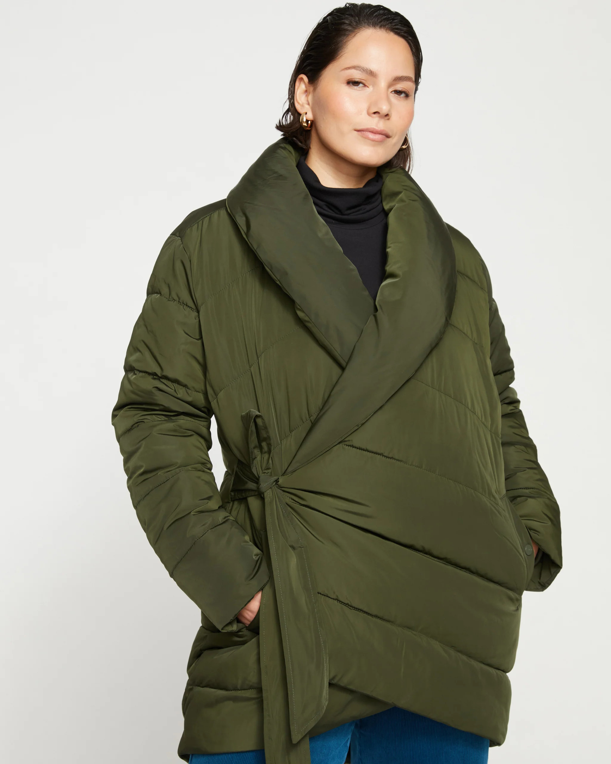 FINAL SALEKanda Puffer 2Evening Forest  $274    $178  Save 35% 4 interest-free payments of $4... | Universal Standard