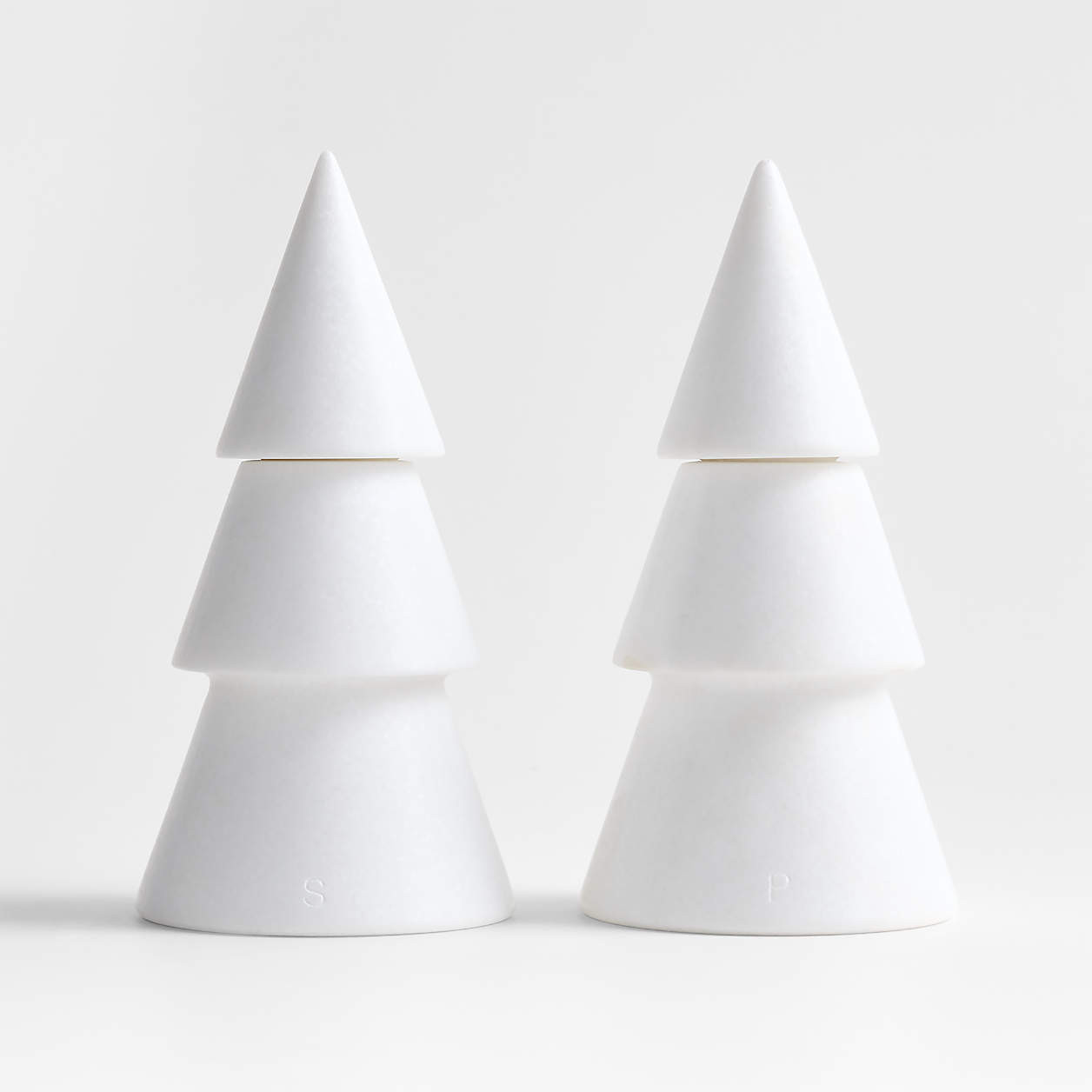 Marble Winter Fir Salt Mill | Crate & Barrel | Crate & Barrel