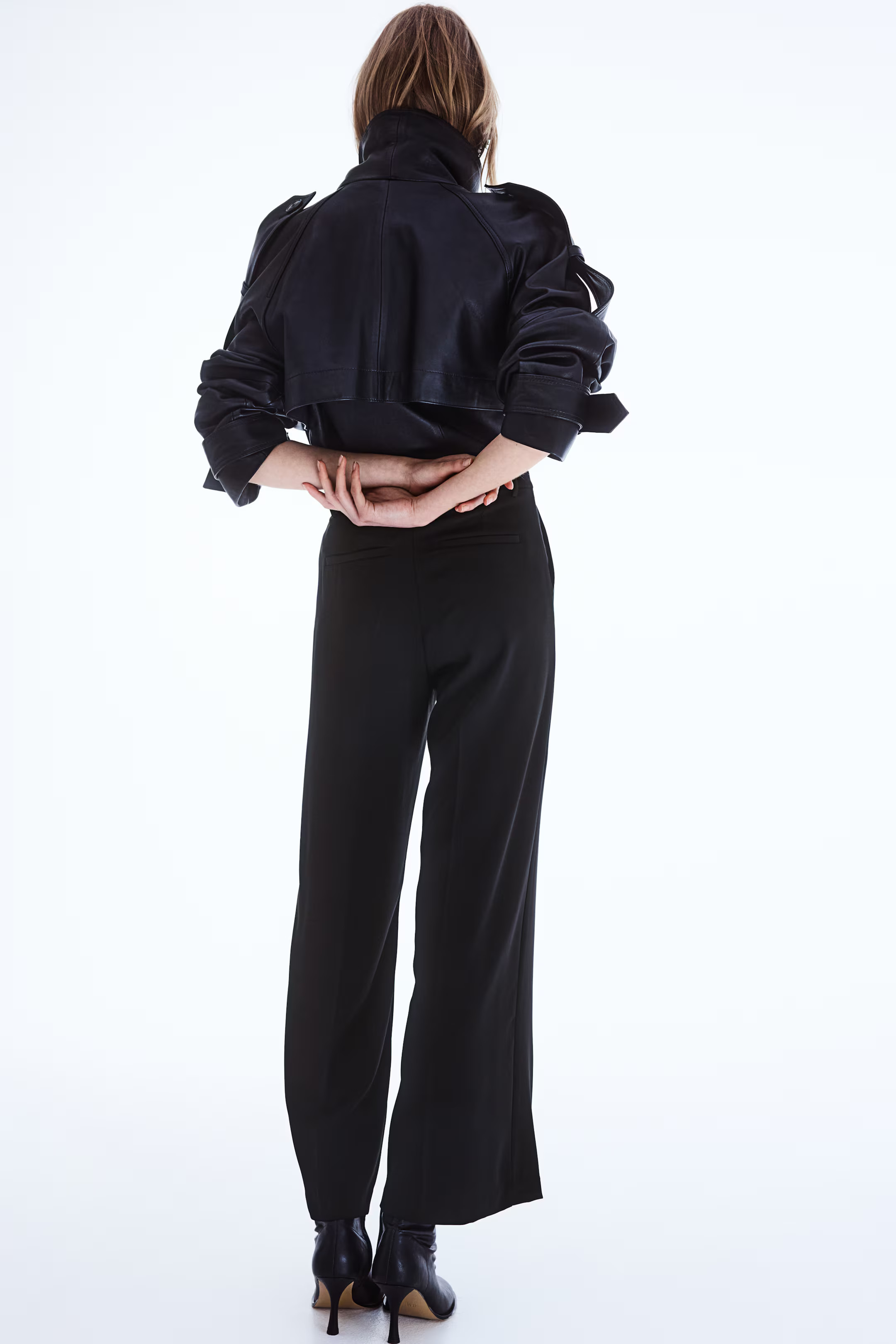Wide-Leg Dress Pants - Black - Ladies | H&M US | H&M (US + CA)