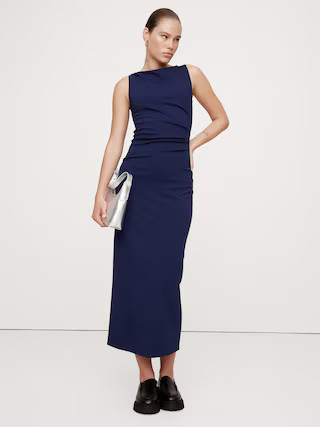 Lightweight Ponte Maxi Dress | Banana Republic (US)