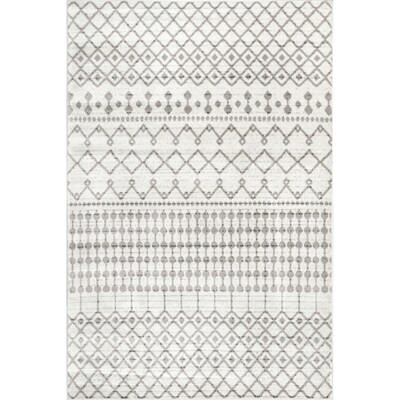 nuLOOM Campbell 8 x 10 Beige Indoor Geometric Area Rug | Lowe's